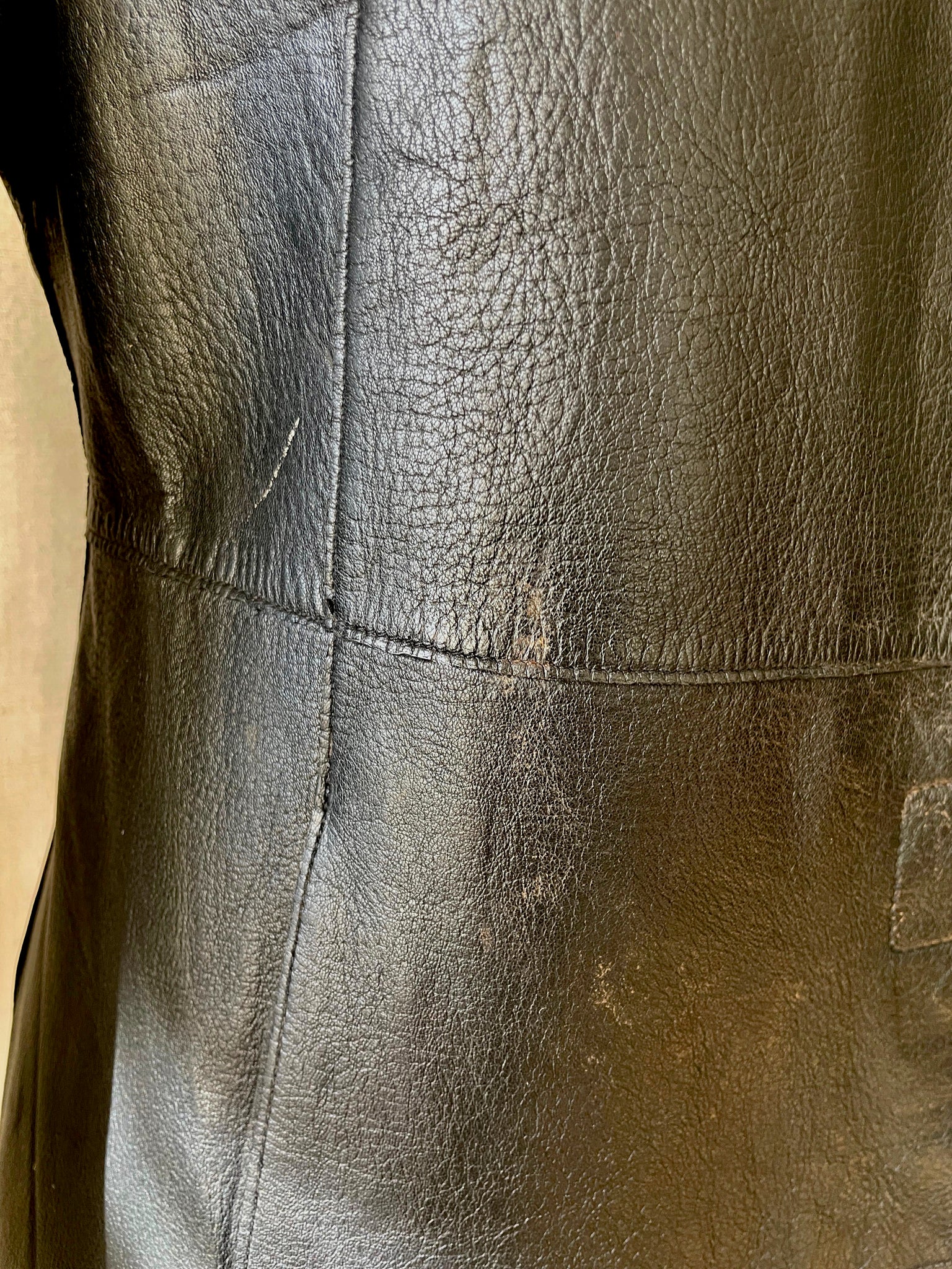 Vintage leather coat
