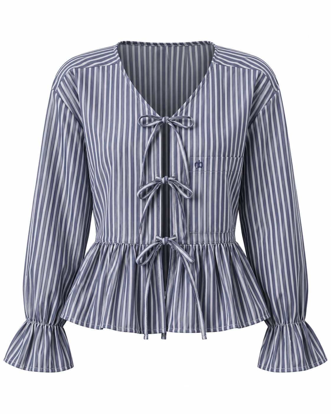 Reworked tie up shirt