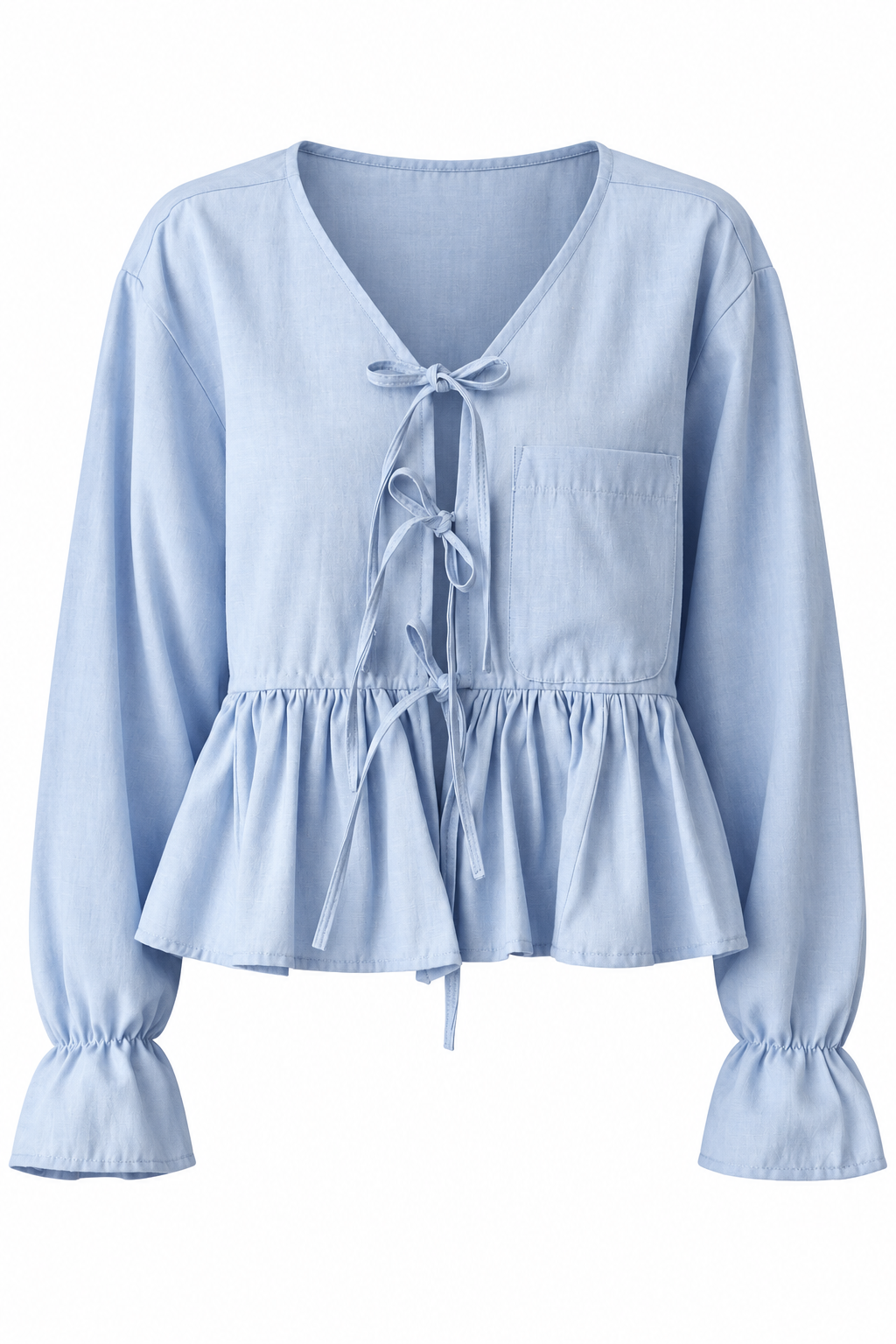 Reworked tie up shirt