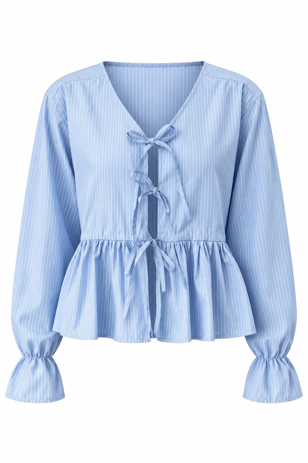 Reworked tie up shirt
