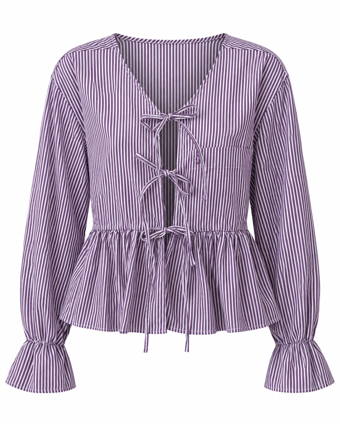 Reworked tie up shirt