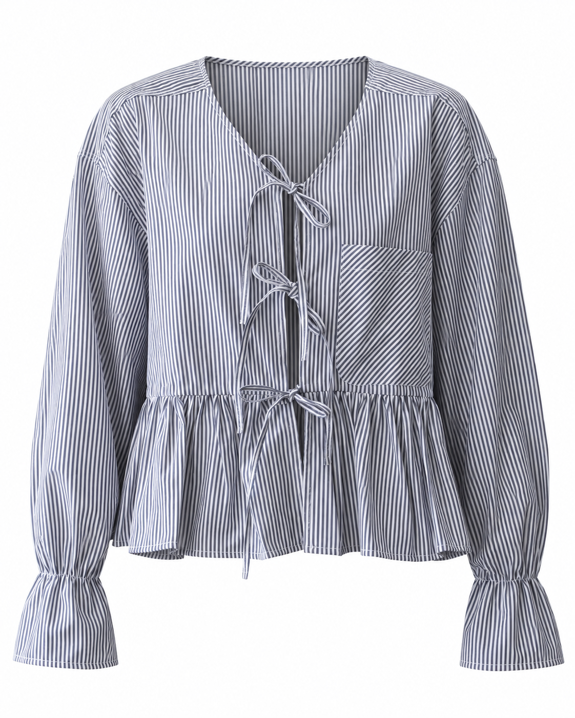 Reworked tie up shirt