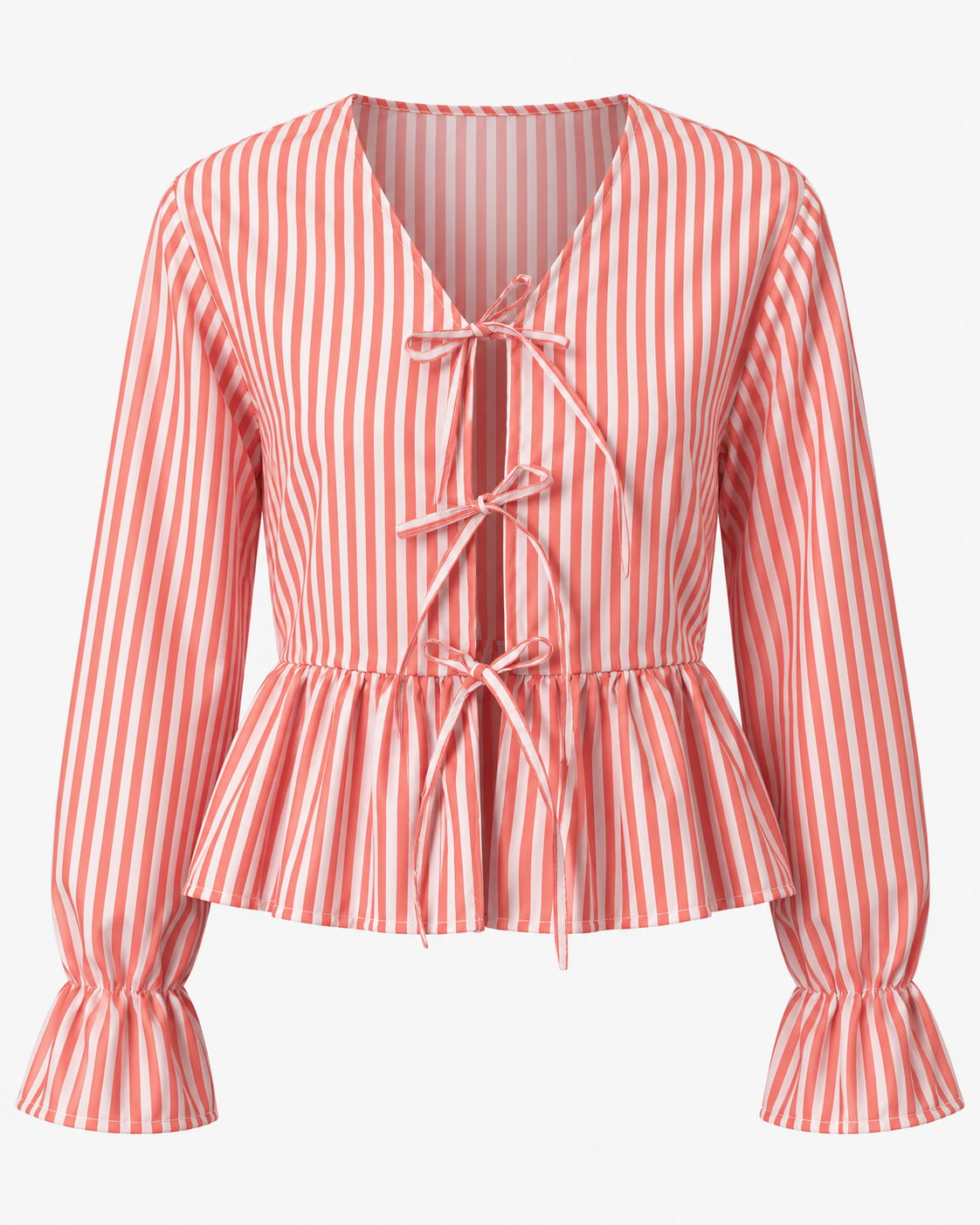 Reworked tie up shirt