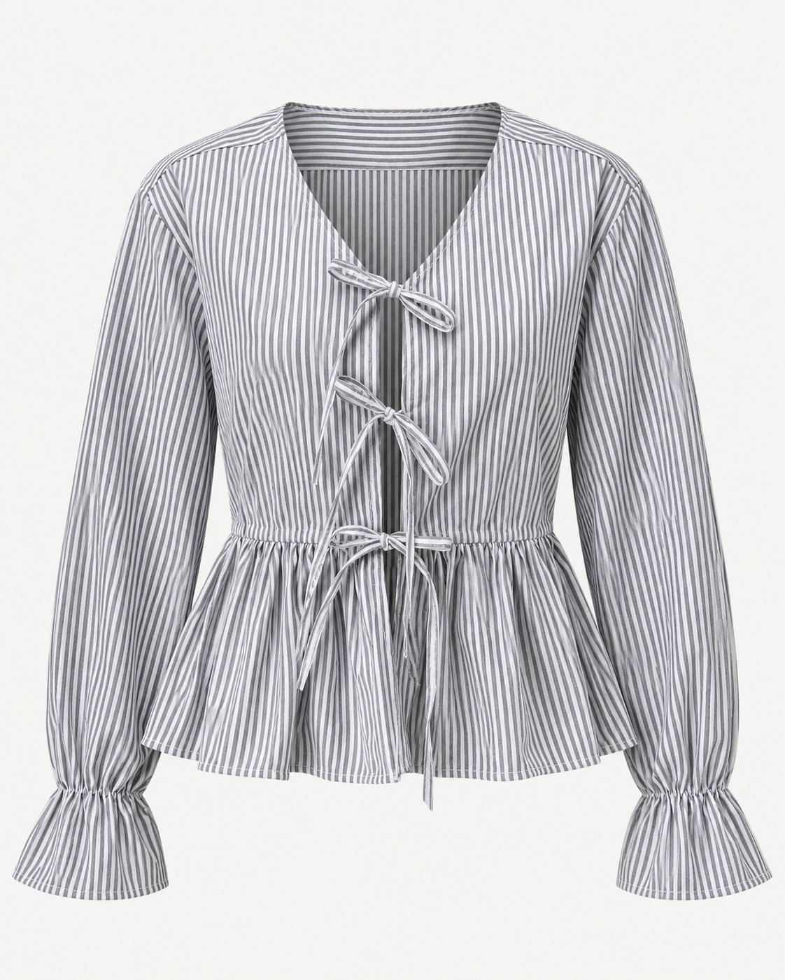 Reworked tie up shirt