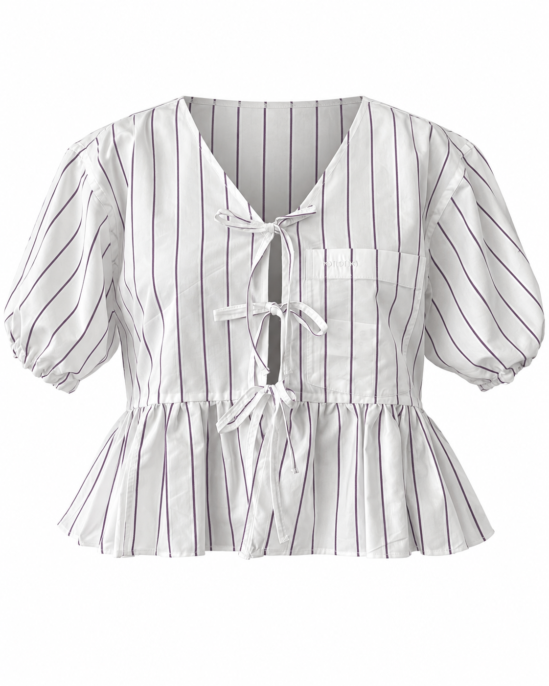 Reworked tie up shirt