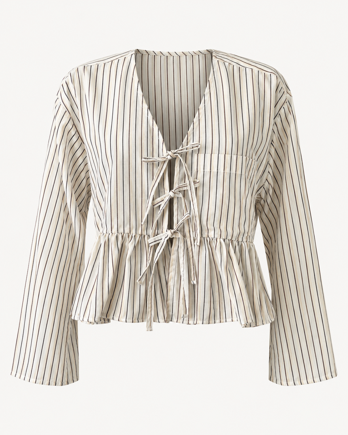 Reworked tie up shirt