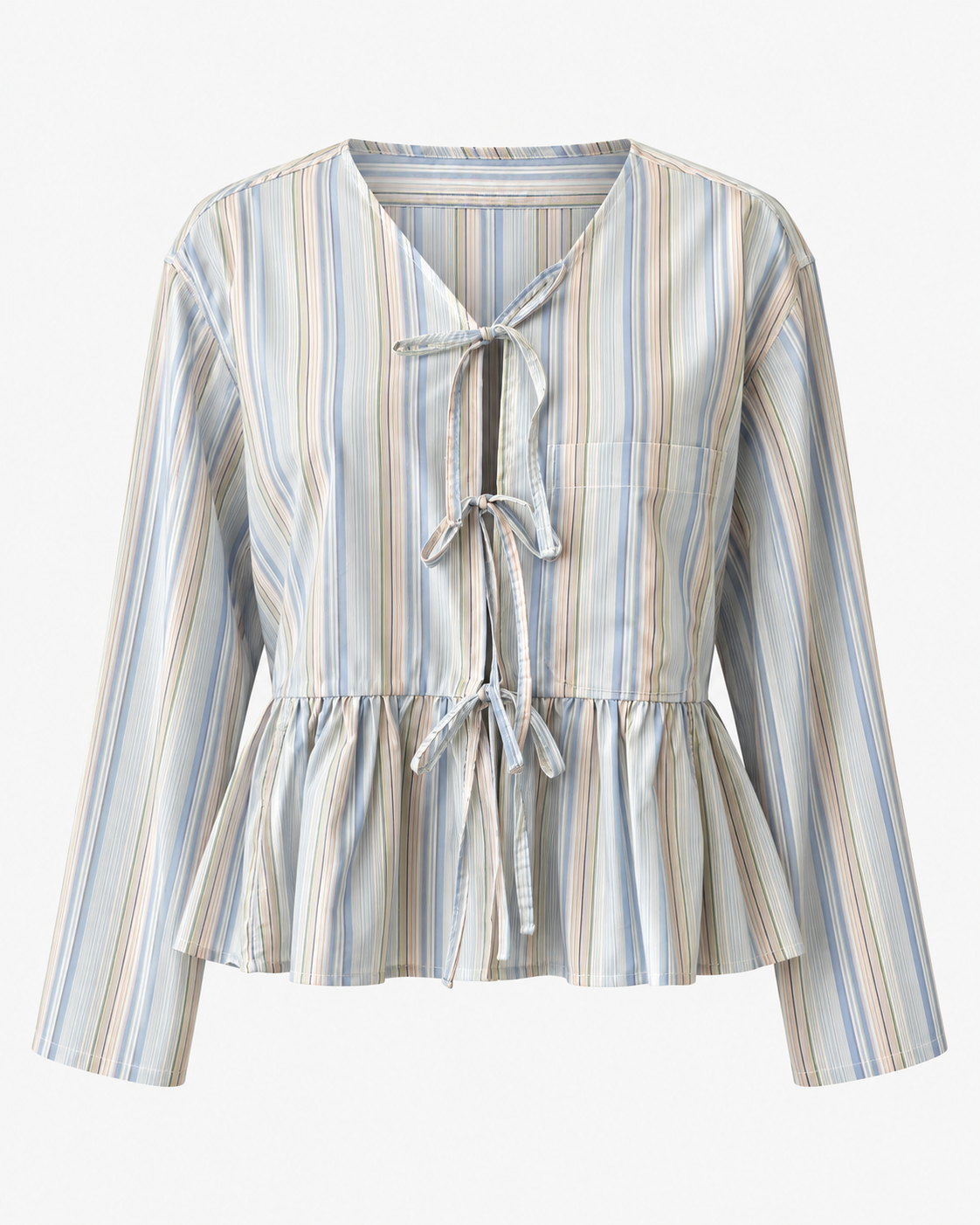 Reworked tie up shirt
