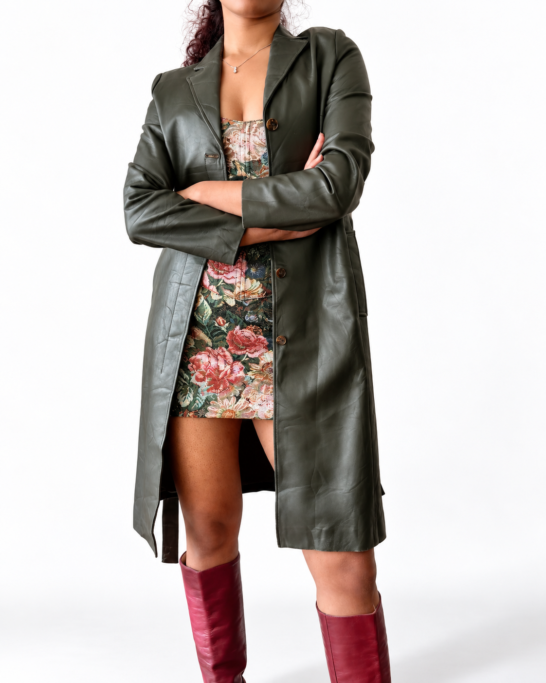 Vintage leather coat