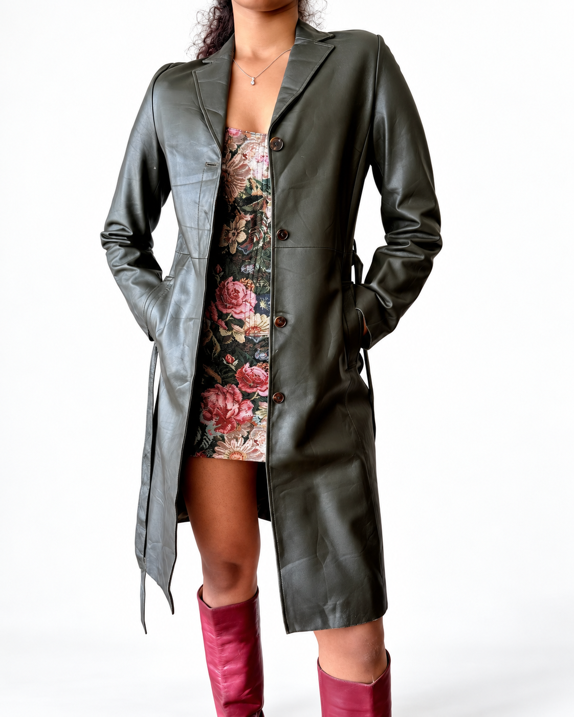 Vintage leather coat