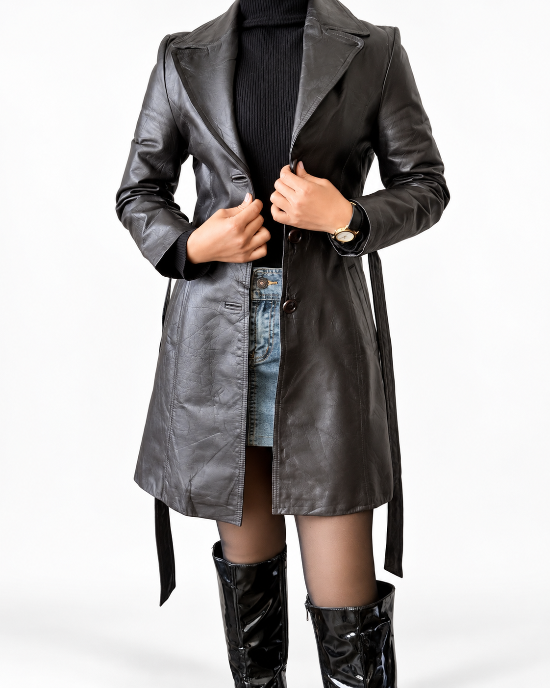 Vintage leather coat