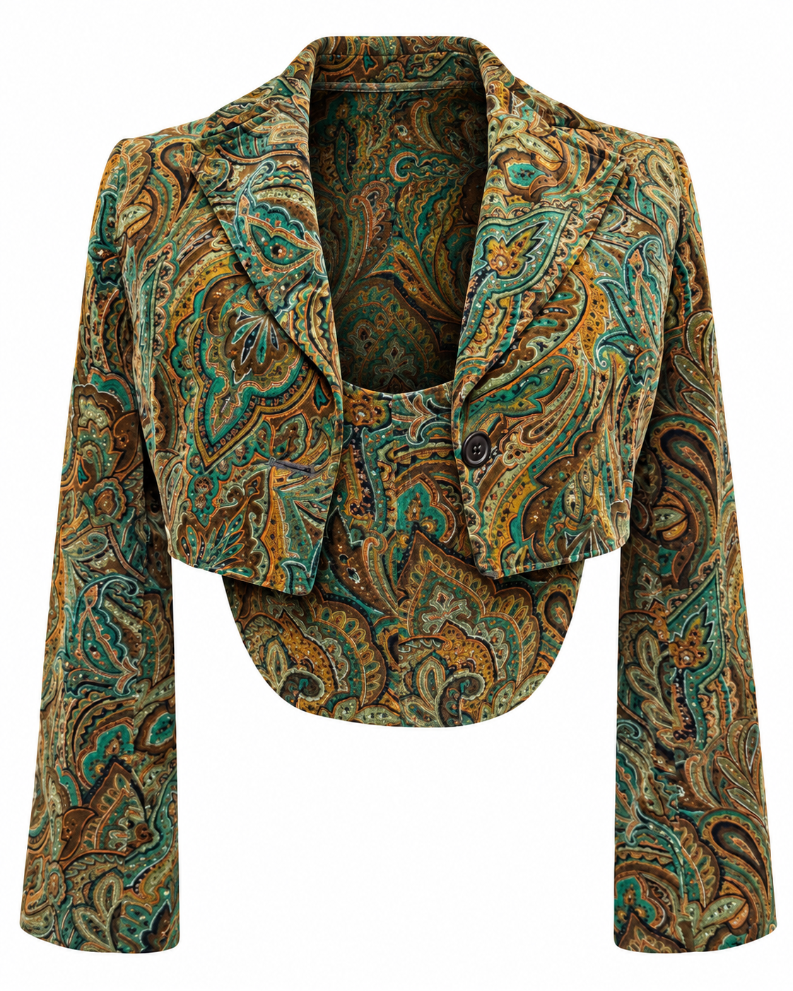Reworked corset & blazer set