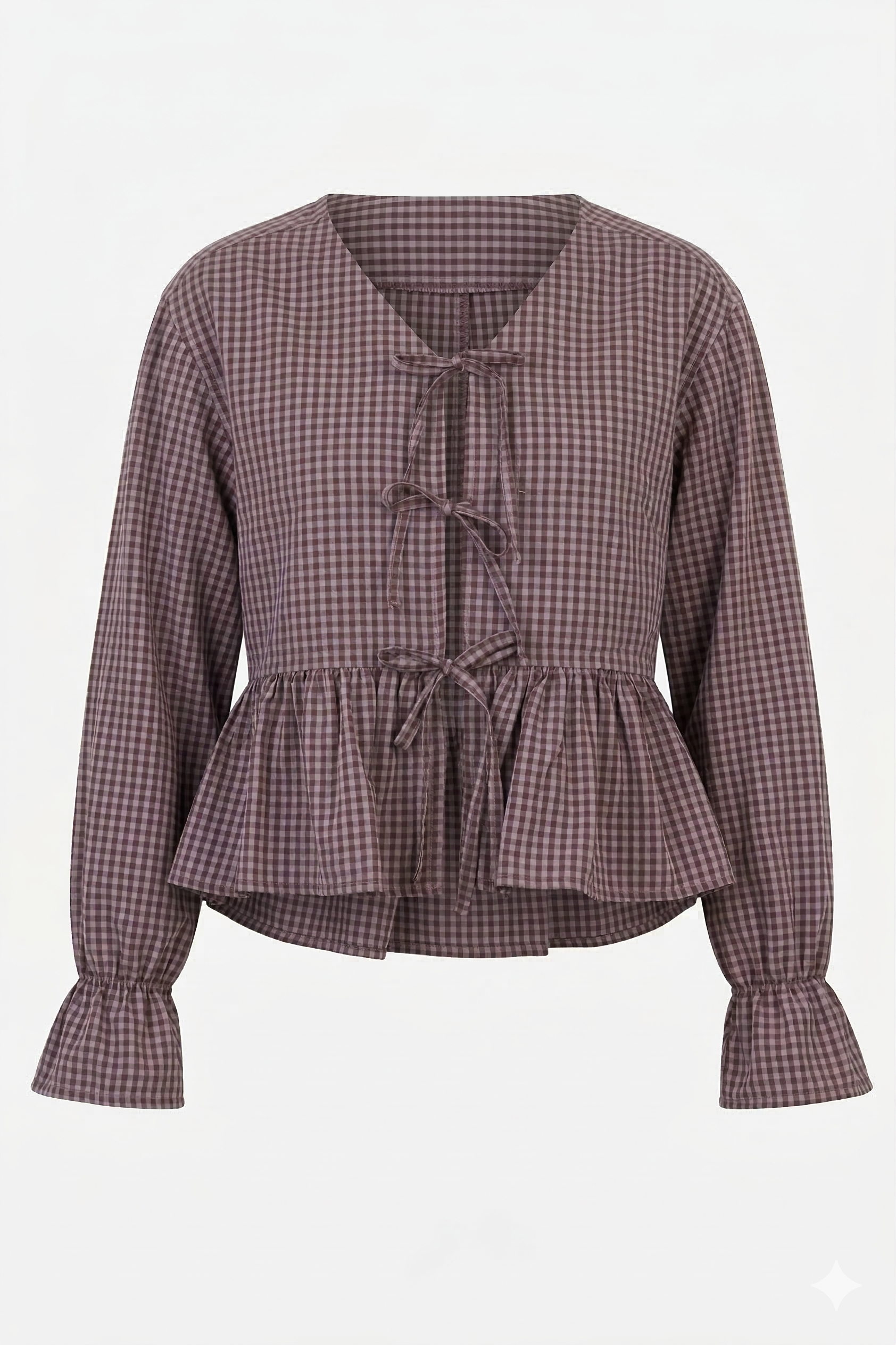 Reworked tie up shirt