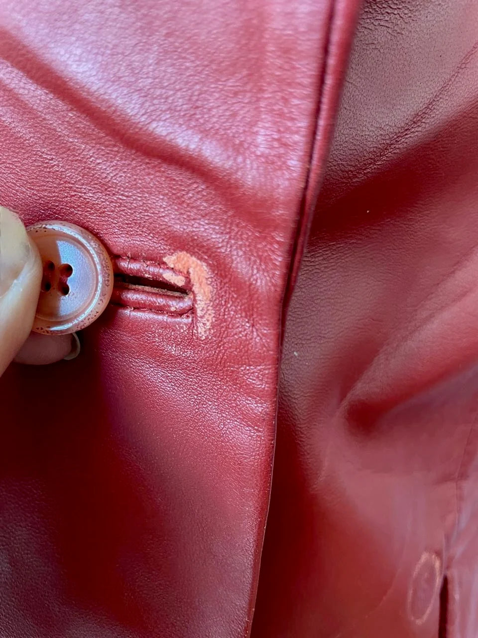 Vintage leather blazer